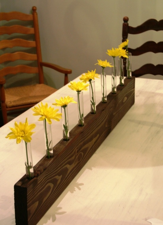 Tinker borddekoration idéer blomma vas