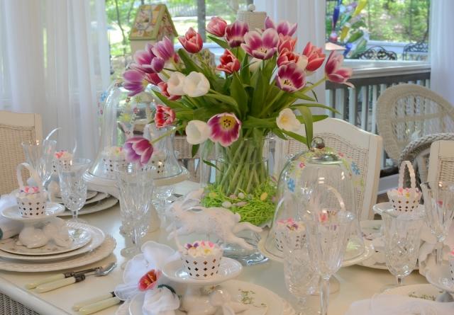 kristall porslin korg bunny traditionella vasbord