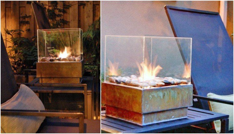 Bygg en bänk spis av metall och glas själv Instruktioner