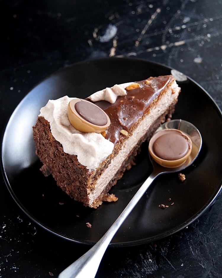 toffifee smörkrämskaka bit av karamellkakao