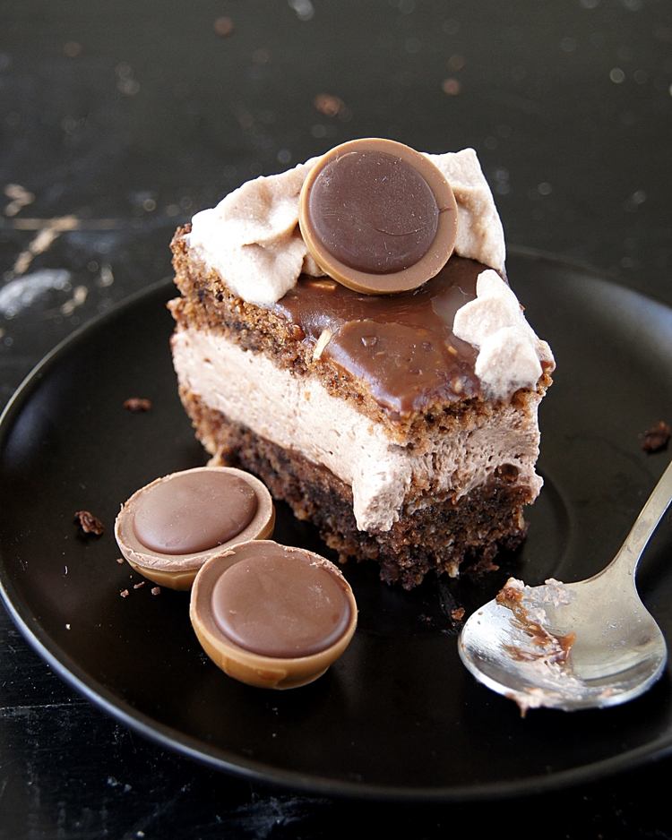 toffifee smörkräm torte nougat karamellchoklad