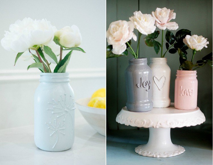 stora-pyssel-idéer-glas-behållare-krydda upp-het-lim-göra-dekorera-blomma-vaser