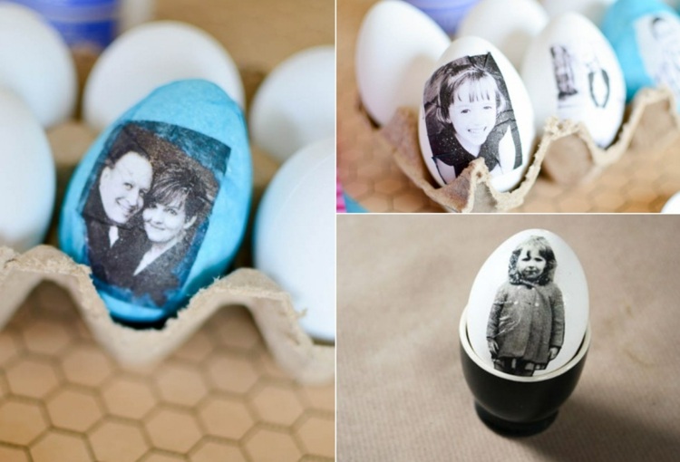 Ge bort personliga ägg med foton till påsk