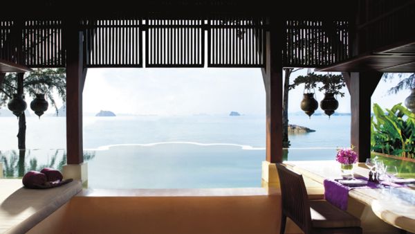Infinity Hotel Pools View Thailand Ocean Terrace Restaurant Traditionell