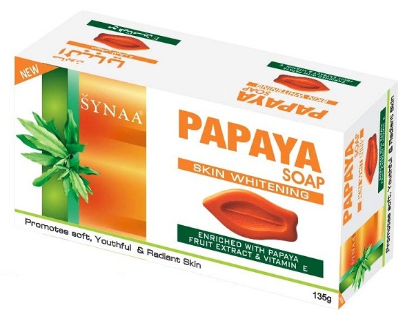 Synaa Papaya Herbal Skin Whitening Soap