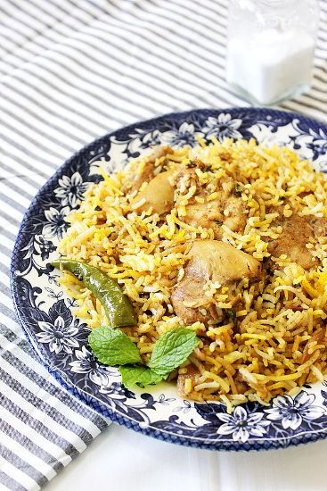 Muslimiruoan resepti Kana Biryani