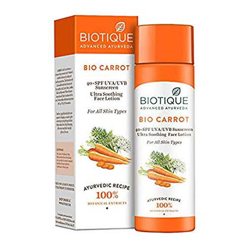 Biotique Bio Carrot Face and Body Lotion SPF 40
