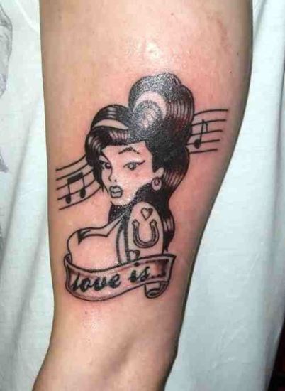 Καλλιτεχνικό τατουάζ Amy Winehouse