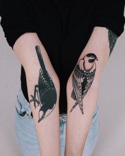 Σχέδια τατουάζ πουλιών με εικόνες 8