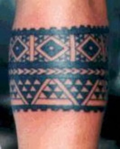 Σχεδιασμός ζωνών τατουάζ Aztec
