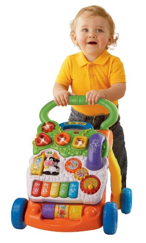 Vauvan lelujen push-lelu istumiseen, seisomiseen ja kävelyyn
