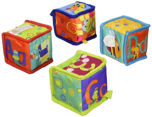 Baby Toys-Soft, Crinkly Blocks