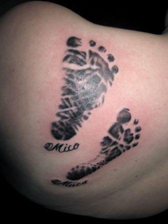 Σχέδια τατουάζ φιλίας footprint