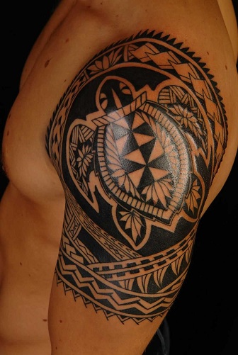 Samoalainen kuvio Tribal Arm Tattoos