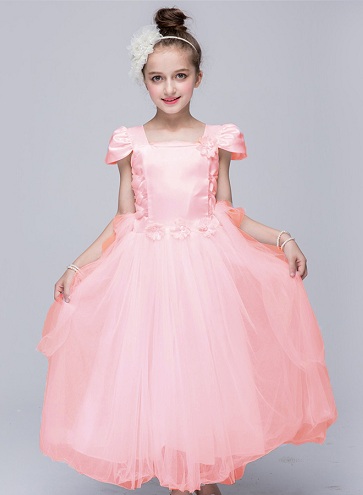 Ροζ απλικέ φόρεμα