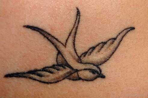 Απλό τατουάζ Sparrow