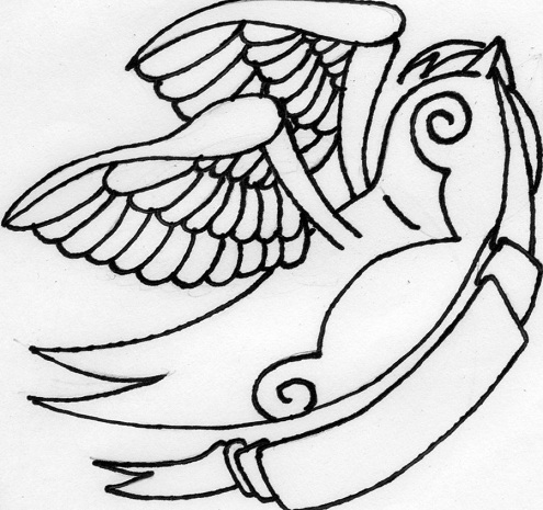 Περίγραμμα τατουάζ Sparrow