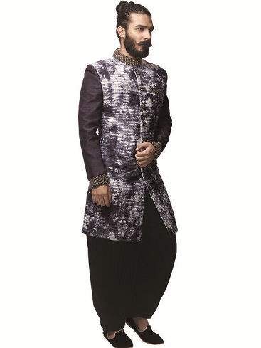 Ανδρικό Indo Western παλτό μοτίβο