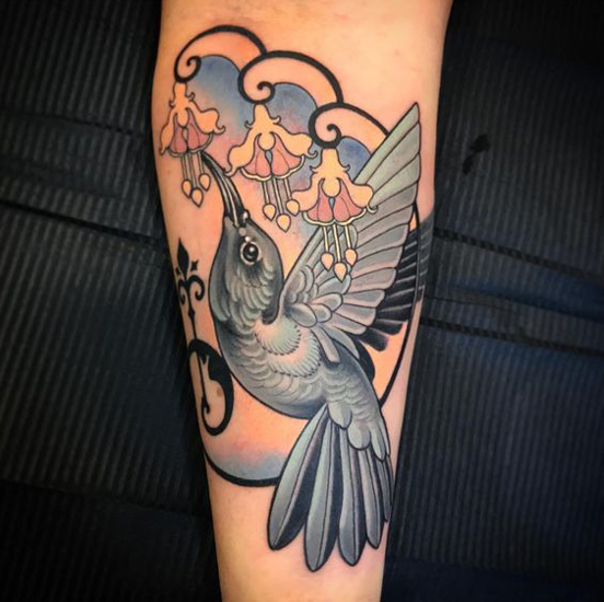 Σχέδια τατουάζ Hummingbird 4
