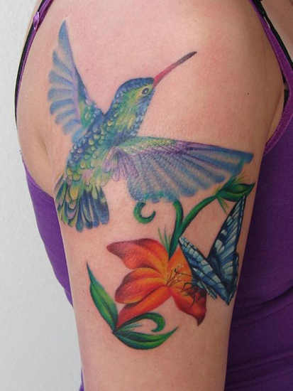 Σχέδια τατουάζ Hummingbird 5