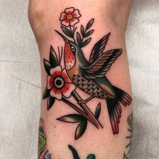 Σχέδια τατουάζ Hummingbird 8