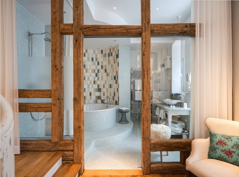 Designhotell i Tyskland -la-maison-badrum-modern-rustik