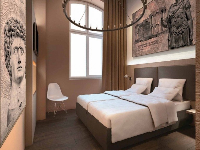 Designhotell i Tyskland -beckers-trier-hotellrum-säng-roemisch-bilder