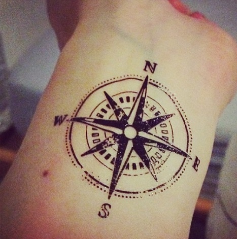 Kompassin tatuointimallit