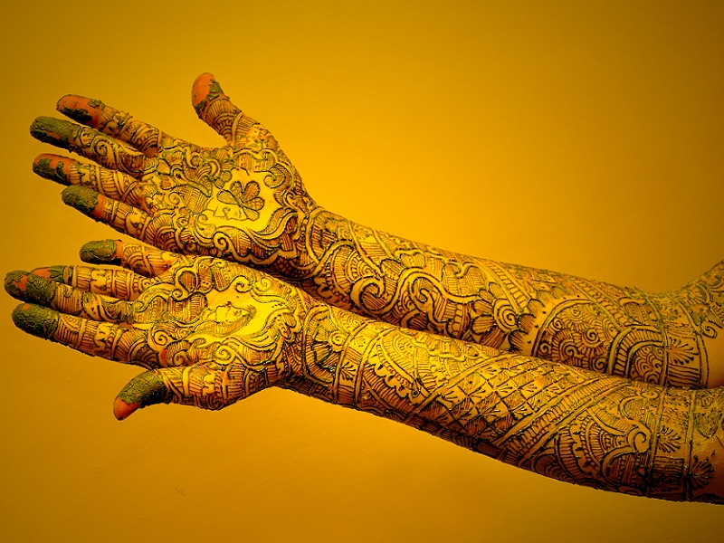 Täyden käden Mehndi -mallit