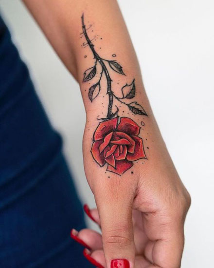 Όμορφα σχέδια τατουάζ τριαντάφυλλου