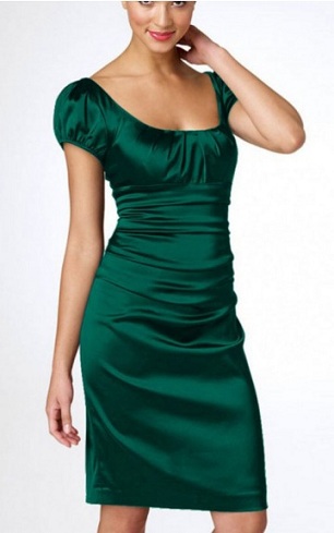 Σκούρο πράσινο κοντό τύπο Επίσημο φόρεμα