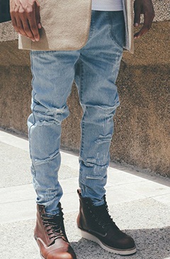 Σχεδιασμός Ripped Jeans