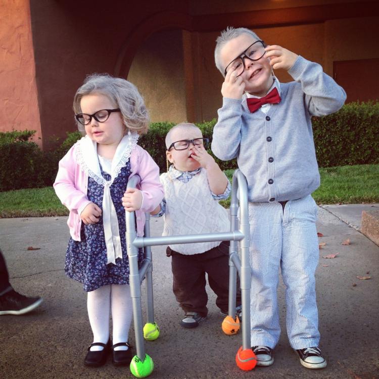 halloween kostymer barn pensionärer idé glasögon småbarn