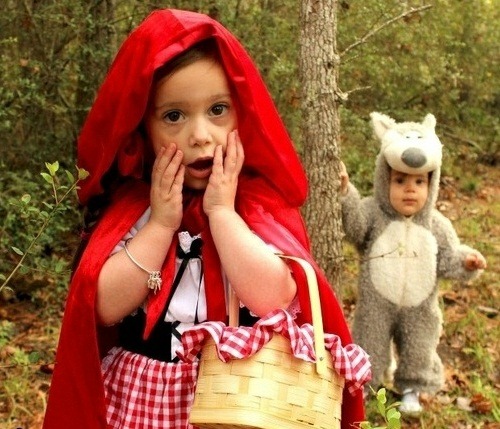 Wolf roliga barn kostymer Halloween idéer