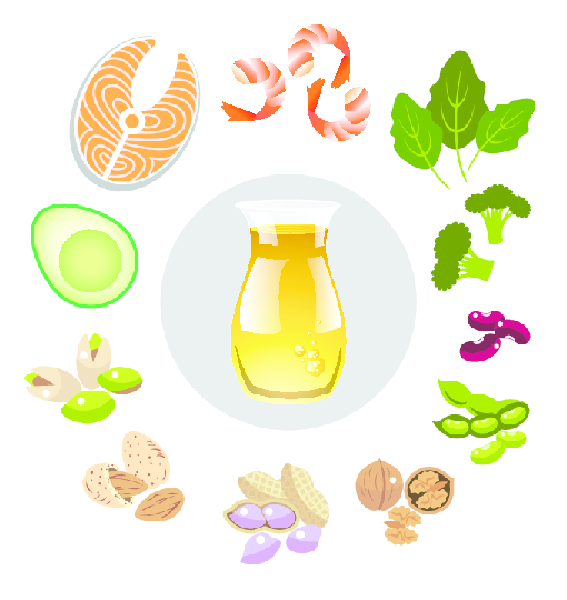 omega -3 -lähteitä
