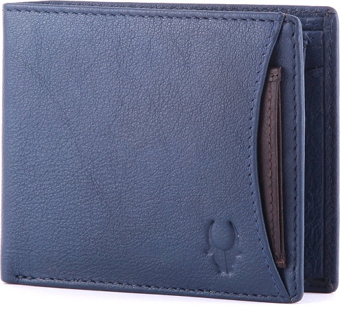 Μπλε δερμάτινα ανδρικά πορτοφόλια δώρα γενεθλίων