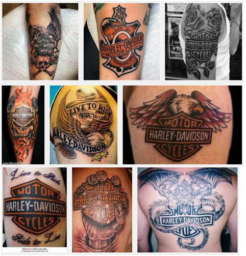 σχέδια τατουάζ harley davidson