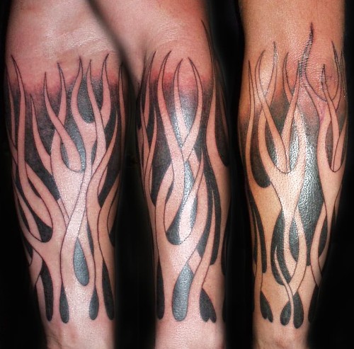 Flame Tattoos On Men Arm