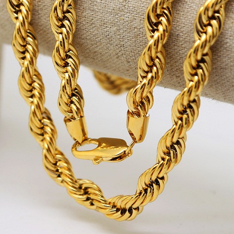 Rope 24k Gold Chain