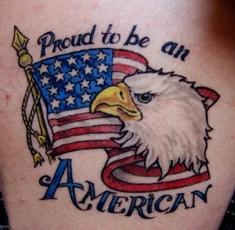 Amerikan lipun tatuointi