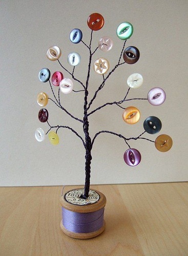 Koristeellinen Button Tree Craft