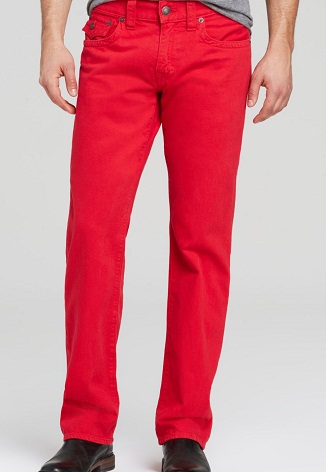 Ανδρικό Ricky Jeans σε κόκκινο χρώμα