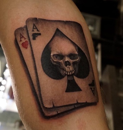 Two Aces Tattoo Design