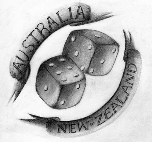 Ystävällinen Neigh bours Australian tatuointisuunnittelu