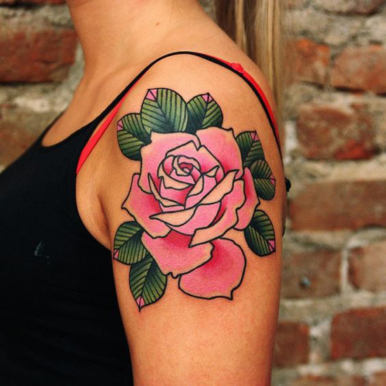 Vaaleanpunaiset tatuointimallit 1