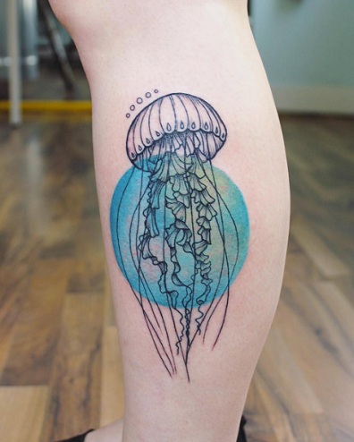 Γεωμετρικό στυλ Jellyfish Tattoo