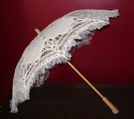 Flouncy Ruffle Trimmed Fancy Umbrella