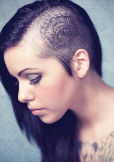 Masonic Hair Tattoo Design
