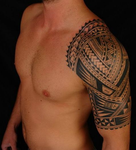 Tribal Hawaiian Tattoo Design