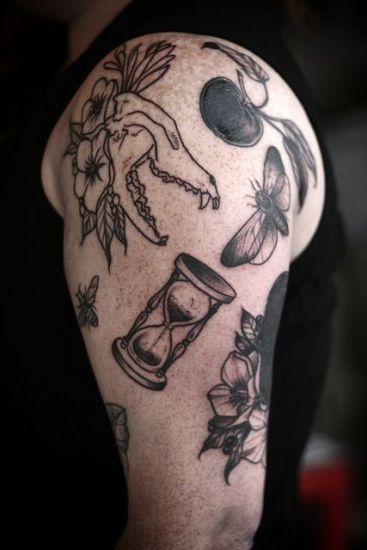 Τέχνη σχεδιασμού τατουάζ κλεψύδρας